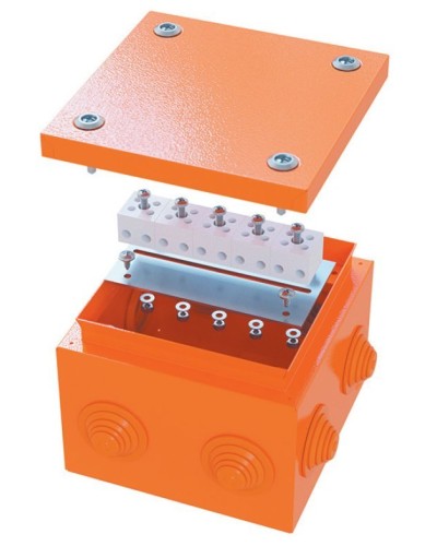 Коробка FS 150х150х80 4P (FSK30410): Коробка ответвительная огнестойкая стальная в Твери