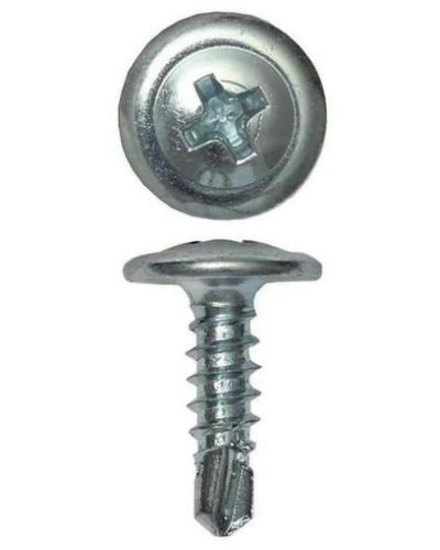 Саморез с пресс-шайбой 4.2х19 со сверлом (200 шт) (CM274019). Саморез с пресс-шайбой. ДКС в Твери
