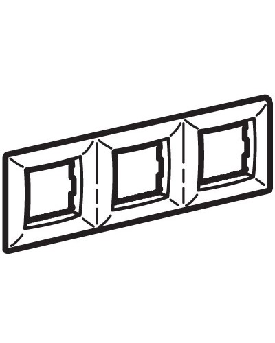 Рамка на 2+2+2 модуля (трехместная), белая (75013W): Рамка трехместная, Brava в Твери