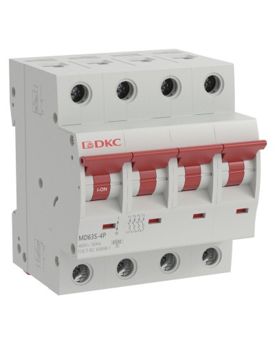 YON max MD63S 4P 6А 4,5кА C (MD63S-4PC6). Автоматический выключатель. ДКС в Твери