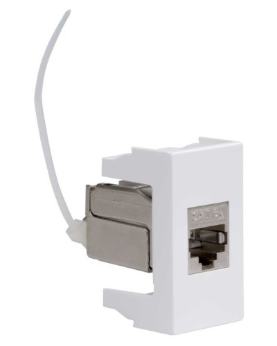 Розетка RJ-45 Viva 1 модуль кат.6A белая (45078). Розетка компьютерная экранированная с одним разъёмом. ДКС в Твери