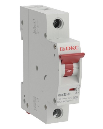 YON max MD63S 1P 20А 4,5кА C (MD63S-1PC20). Автоматический выключатель. ДКС в Твери