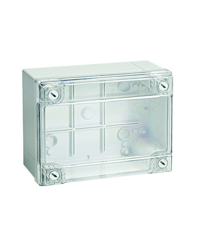 Коробка ответвительная с гладкими стенками, IP56, 380х300х120 (54420). Коробка ответвительная с гладкими стенками и прозрачной крышкой. ДКС в Твери