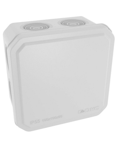 Коробка ответвительная с кабельными вводами IP55, 100х100х50 (53800). Коробка ответвительная. ДКС в Твери