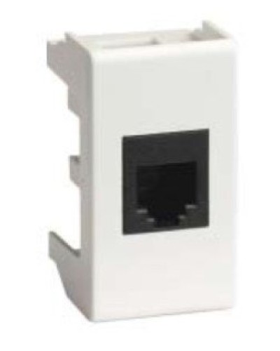 Розетка RJ-45 Viva 1 модуль белая (45038): Розетка компьютерная с одним разъёмом в Твери