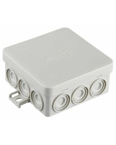Коробка JBL085 85х85х38, 12 вых., 4P (0,15...6мм²) серая (43755HF-GR). Коробка монтажная, огнестойкая, без галогена. Экопласт в Твери