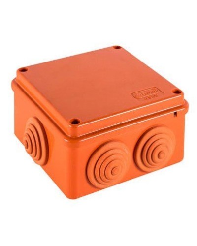 Коробка JBS100 100х100х55, 6 вых., 12P, (0,15-2,5мм²) (43437HF): Коробка монтажная, огнестойкая, без галогена в Твери