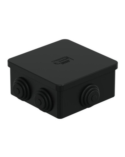 Коробка JBS080 85х85х50, 6 вых., IP44, чёрная (44066BL-1). Коробка монтажная. Экопласт в Твери