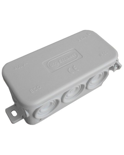 Коробка JBL090 90х42х40, 10 вых., IP55, серая (44055). Коробка монтажная. Экопласт в Твери