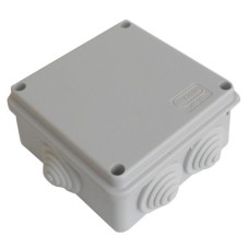 Коробка JBS100 100х100х55, 6 вых, IP55, серая (44007HF). Коробка монтажная, без галогена. Экопласт