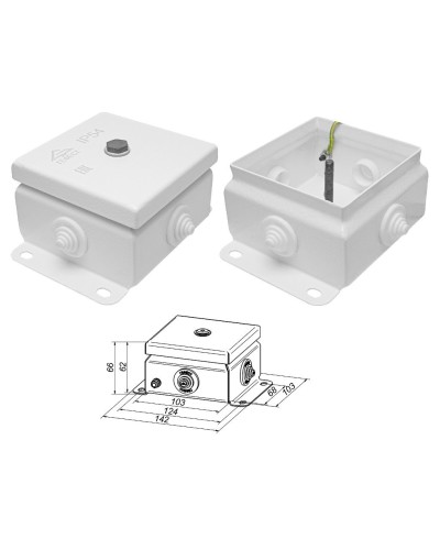 КМ IP55-1010 (без DIN рейки). Коробка монтажная электротехническая. Гефест в Твери