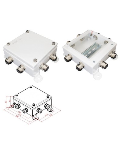 КМ IP66-1515, 8 вводов. Коробка монтажная электротехническая. Гефест в Твери