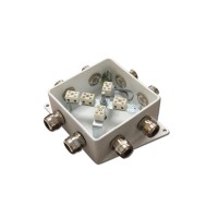 КМ-О (10к)-IP66-120х120, четыре ввода: Коробка монтажная огнестойкая