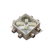 КМ-О (12к*6,0)-IP66-120х120, семь вводов: Коробка монтажная огнестойкая