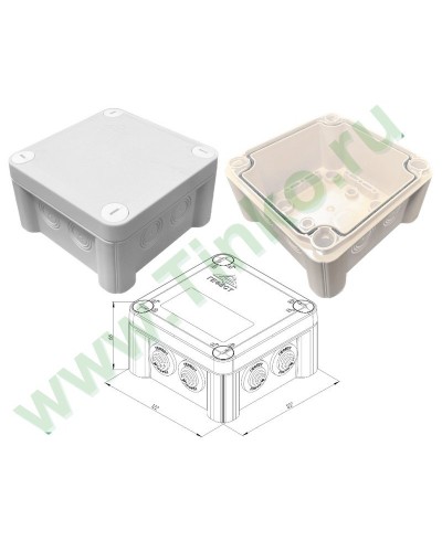 КМ-1212(П)-IP66(БВ). Коробка монтажная. Гефест в Твери