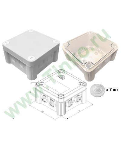 КМ-1212(П)-IP55. Коробка монтажная. Гефест в Твери
