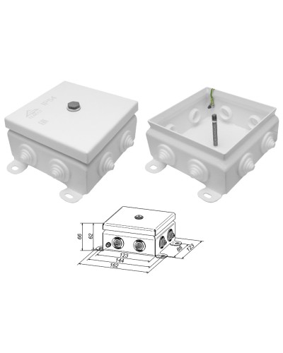 КМ IP55-1212. Коробка монтажная электротехническая. Гефест в Твери