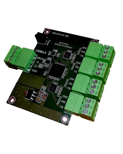 AVT-USB/4RS232. Промышленный преобразователь USB в RS-232. Инфотех в Твери