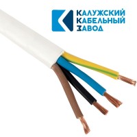 ПВС 4х1,0 белый ГОСТ ККЗ. Провод со скрученными жилами. ККЗ (Калужский Кабельный Завод)