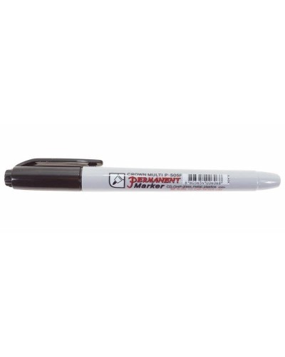 Маркер перманентный Crown «Multi Marker Super Slim» 1 мм, черный, пулевидный (08-8001): Ручка для маркировки в Твери