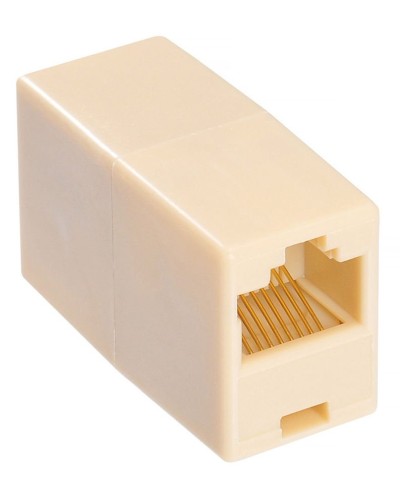 RJ-45 (розетка)-RJ-45 (розетка) (бежевый): Разъем распределительный в Твери