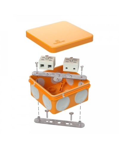 Коробка огнестойкая 80х80х40 (60-0210-FR10.0-4). Коробка огнестойкая для открытой установки. Промрукав в Твери