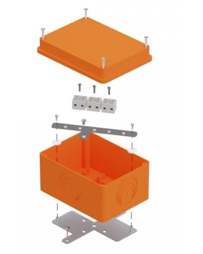 Коробка огнестойкая 150х110х90 E15-E120 для о/п (40-0351-FR1.5-6). Коробка огнестойкая для открытой установки. Промрукав в Твери