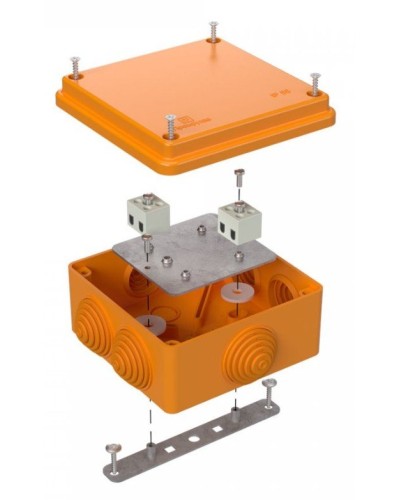 Коробка огнестойкая 100х100х50 (40-0300-FR2.5-4). Коробка огнестойкая для открытой установки. Промрукав в Твери
