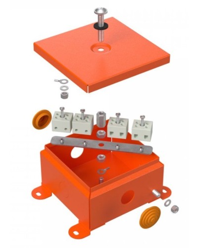 Коробка металлическая огнестойкая 110х110х65 (70-0360-FR2.5-4). Коробка металлическая огнестойкая. Промрукав в Твери