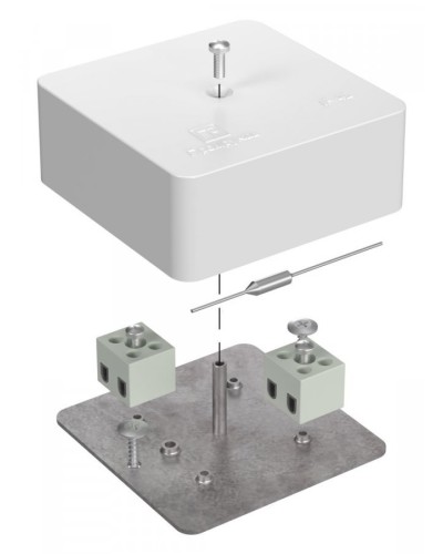 Коробка огнестойкая 75х75х30 (40-0450-FR2.5-4-П). Коробка огнестойкая для открытой установки. Промрукав в Твери