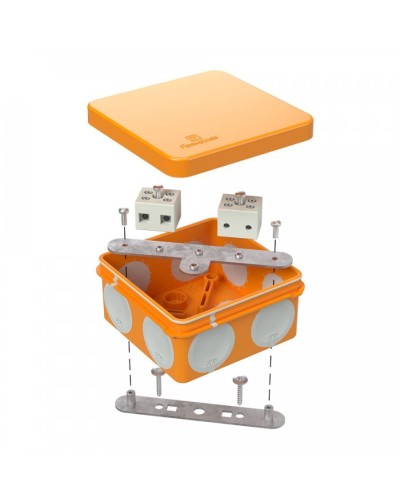 Коробка огнестойкая 80х80х40 (60-0210-FR6.0-4). Коробка огнестойкая для открытой установки. Промрукав в Твери