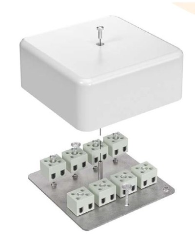 Коробка огнестойкая 103х103х45 для кабель-канала (40-0470-FR10.0-6). Коробка огнестойкая для кабель-канала. Промрукав в Твери