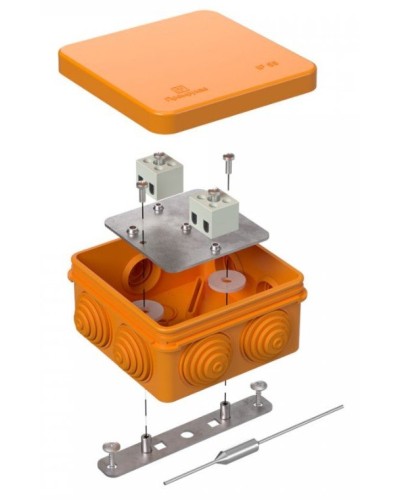 Коробка огнестойкая 80х80х40 (40-0210-FR2.5-4-П). Коробка огнестойкая для открытой установки. Промрукав в Твери