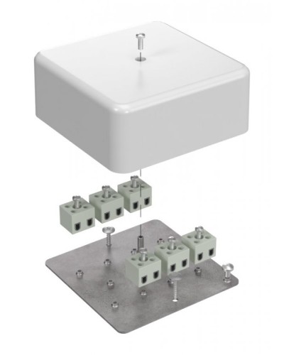Коробка огнестойкая 103х103х45 (латунь) (40-0470-FR2.5-12-Е60). Коробка огнестойкая для открытой установки. Промрукав в Твери