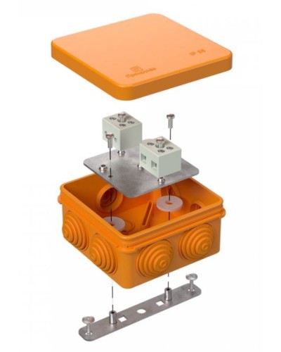 Коробка огнестойкая 40-0210-FR6.0-4 Е15-Е120 80х80х40. Коробка огнестойкая для открытой установки. Промрукав в Твери