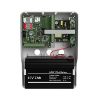 Mega v.5 LTE в корпусе (под АКБ 1,2-7 Ач с БРП 12V 2,5А). Панель охранная радиоканальная. Ритм