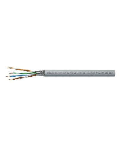 СПЕЦЛАН SF/UTP Cat 5e PVC LSнг(А)-LS 1х2х0,52. Кабель «витая пара» (LAN) для структурированных систем связи. Спецкабель в Твери