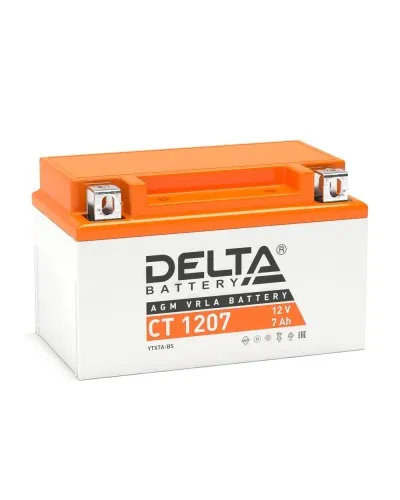 Delta CT 1207. Аккумулятор герметичный свинцово-кислотный стартерный. Delta в Твери