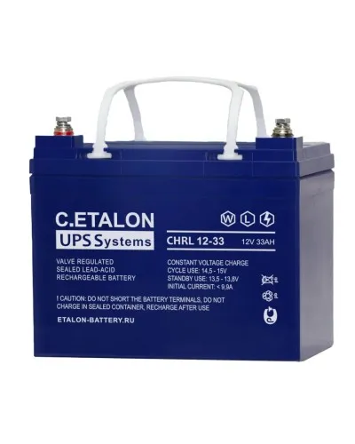 C.ETALON CHRL 12-33. Аккумулятор герметичный свинцово-кислотный. ETALON в Твери