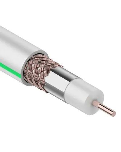 SAT 703 B, CCS/Al/Al, 75%, 75 Ом, 100 м, белый. PROconnect (01-2431-2). Кабель коаксиальный радиочастотный. PROCONNECT в Твери