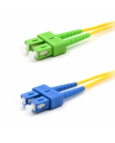 Патч-корд оптический переходной (SM), 9/125 (OS2), SC/APC-SC/UPC, (Duplex), PVC, 2м REXANT (50-2059): Патч-корд оптический в Твери