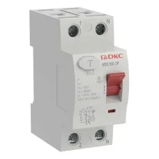 YON MAX MDL100 ВДТ, 2P, 30mA, 40A, АС (MDL100-2P2-40-AC). Автоматический выключатель дифференциальный (УЗО). ДКС