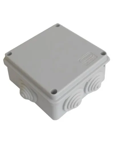 Коробка JBS100 100х100х55, 6 вых., 4P (1,5…6мм²) серая (43207HF-GR). Коробка монтажная, огнестойкая, без галогена. Экопласт в Твери