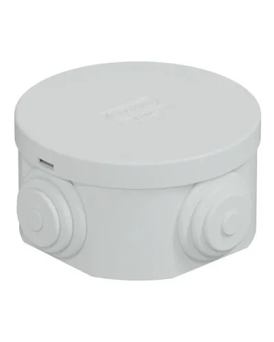 Коробка JBR065 D=65х35, 4 вых., IP44, белая (44004W-1). Коробка монтажная. Экопласт в Твери