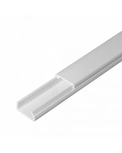 Короб 20х10 (Промрукав) (PR.0325203). Кабель-канал с двойным замком белый 20х10. Промрукав в Твери