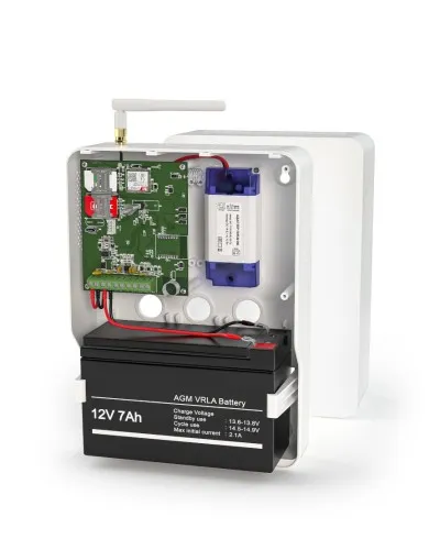 Контакт GSM-14А v.3 (в корпусе под АКБ 1,2-7 Ач с БРП 12V 1А). Панель охранная радиоканальная. Ритм в Твери